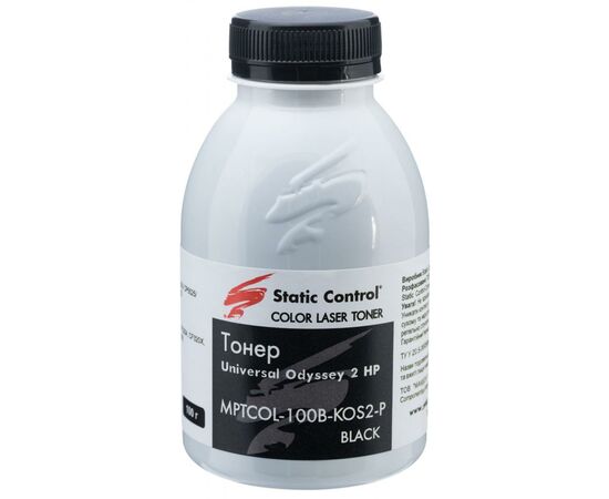 Тонер HP CLJ Enterprise Universal 100г Black Static Control (MPTCOL-100B-KOS2-P)
