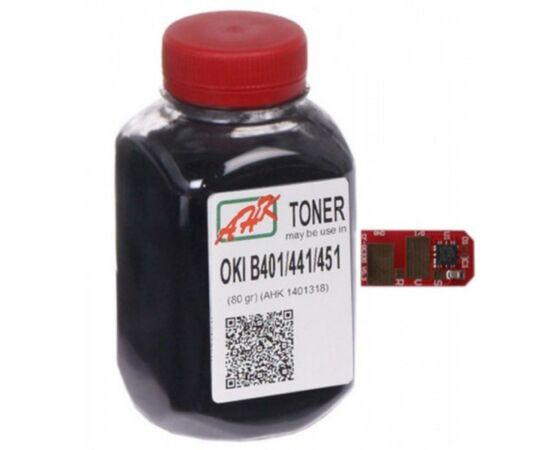 Тонер OKI B401/MB441/MB451 (+chip) AHK (1401336)