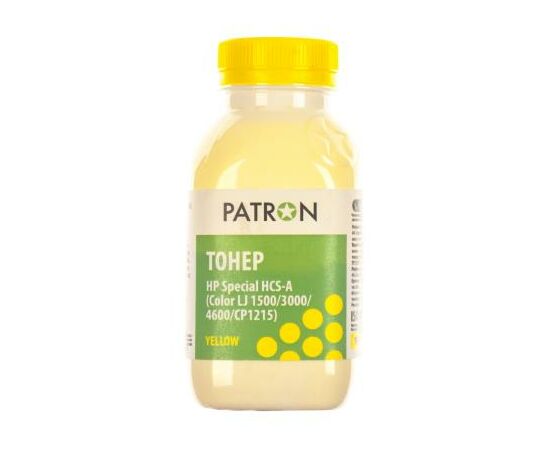 Тонер HP CLJ 1500/3000/4600/CP1215) YELLOW 100г Patron (HCS-A-Y-100)