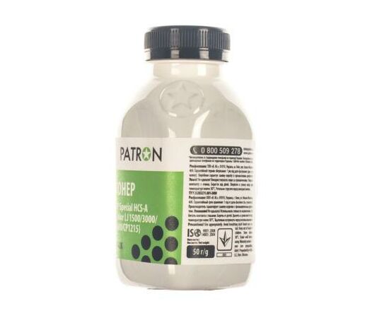 Тонер HP CLJ 1500/3000/4600/CP1215) BLACK 50г Patron (HCS-A-B-050), изображение 2 Тонер HP CLJ 1500/3000/4600/CP1215) BLACK 50г Patron (HCS-A-B-050), изображение 2