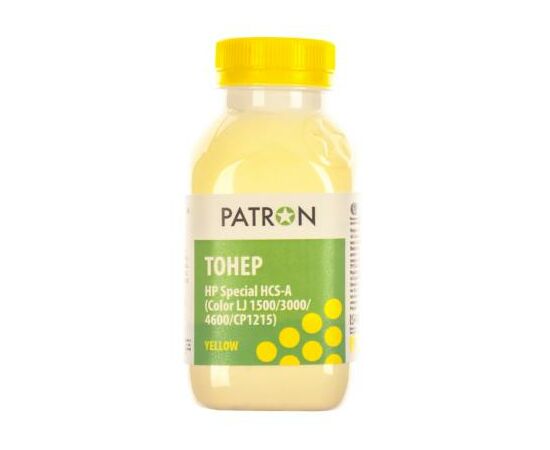 Тонер HP CLJ 1500/3000/4600/CP1215) YELLOW 50г Patron (HCS-A-Y-050)