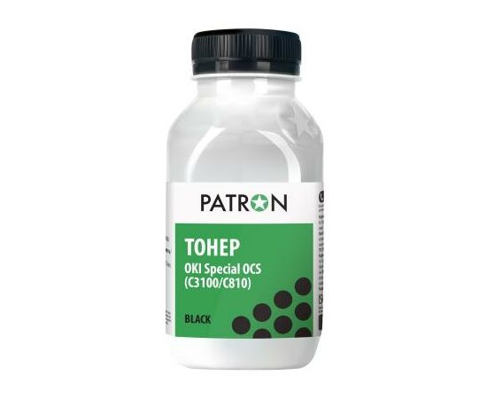 Тонер OKI C3100/C3200/C810 BLACK 100г OCS Patron (OCS-B-100)