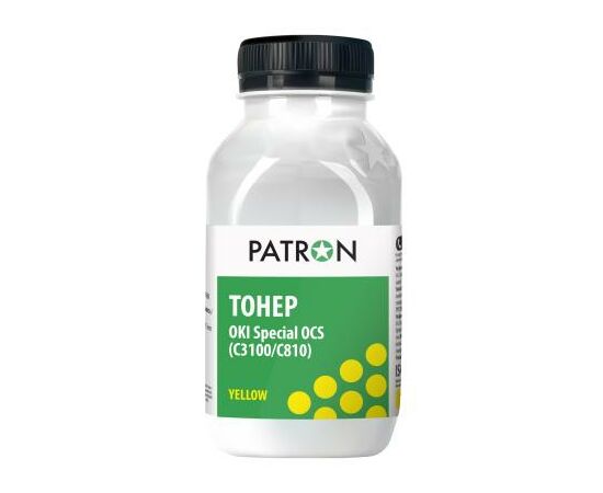 Тонер OKI C3100/C3200/C810 YELLOW 50г OCS Patron (OCS-Y-050)