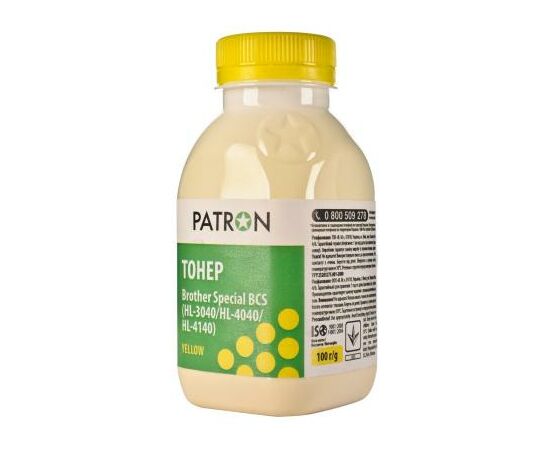 Тонер Brother HL-3040/4040/4140 BCS YELLOW 100г Patron (PN-BCS-Y-100), изображение 2 Тонер Brother HL-3040/4040/4140 BCS YELLOW 100г Patron (PN-BCS-Y-100), изображение 2