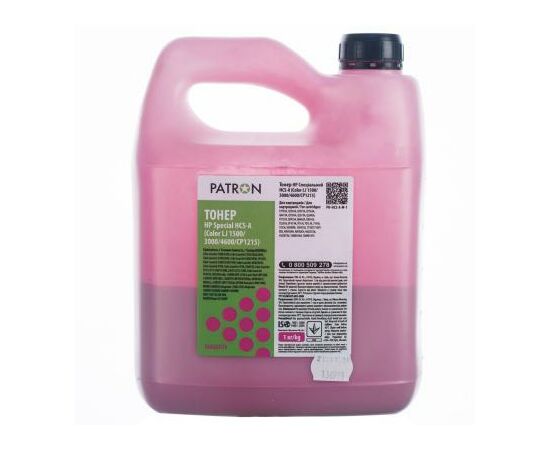 Тонер HP CLJ 1500/3000/4600/CP1215 HCS-A 1кг MAGENTA Patron (PN-HCS-A-M-1)