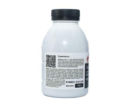 Тонер HP/Canon MPT8 Universal 1010/1012, 100г Static Control (MPT8-100B-P), зображення 2 Тонер HP/Canon MPT8 Universal 1010/1012, 100г Static Control (MPT8-100B-P), зображення 2