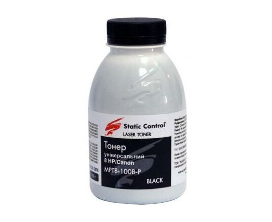 Тонер HP/Canon MPT8 Universal 1010/1012, 100г Static Control (MPT8-100B-P)