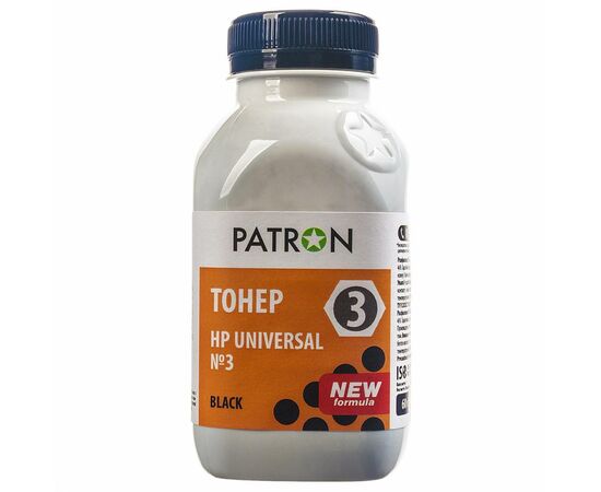 Тонер HP LJ Universal №3 60 г Patron (PN-HU3-060), изображение 2 Тонер HP LJ Universal №3 60 г Patron (PN-HU3-060), изображение 2