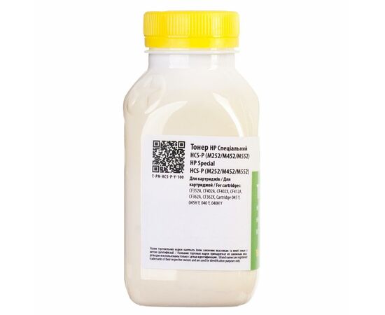 Тонер HP CLJ CP1025/1215,M252/452/552, Special, YELLOW,100 g Patron (PN-HCS-P-Y-100), изображение 3 Тонер HP CLJ CP1025/1215,M252/452/552, Special, YELLOW,100 g Patron (PN-HCS-P-Y-100), изображение 3