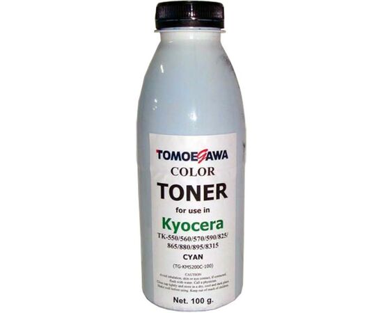 Тонер KYOCERA TK-550/825/865/880/895/8315 100г Cyan Tomoegawa (TG-KM5200C-100)