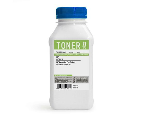 Тонер HP LJ Pro M280/281/254 (40g) Cyan CF541A ColorWay (TCH-M280C)