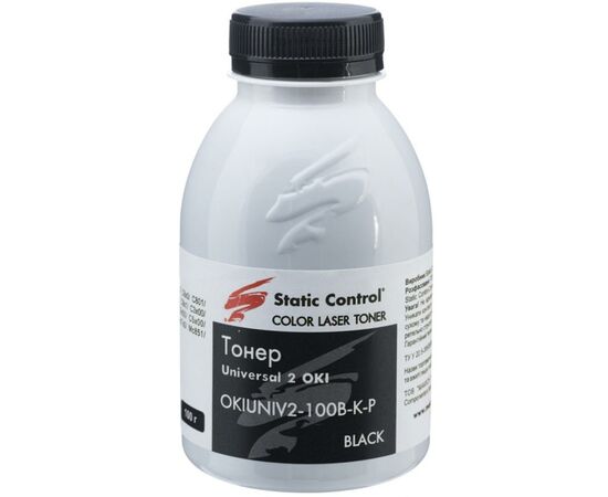 Тонер OKI universal2 (Glossy) 100г black Static Control (OKIUNIV2-100B-K-P)