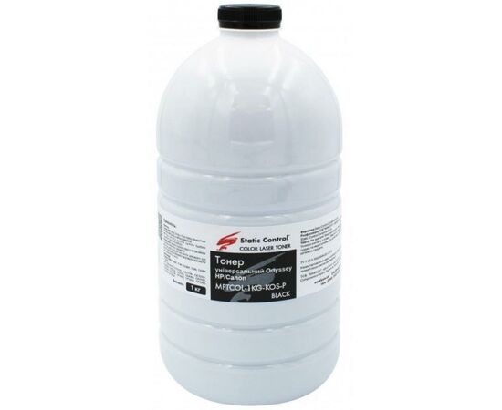 Тонер HP CLJ universal 1кг, фасовка, Black Static Control (MPTCOL-1KG-KOS-P)