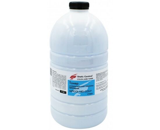 Тонер HP CLJ universal 1кг, фасовка, cyan Static Control (MPTCOL-1KG-COS-P)