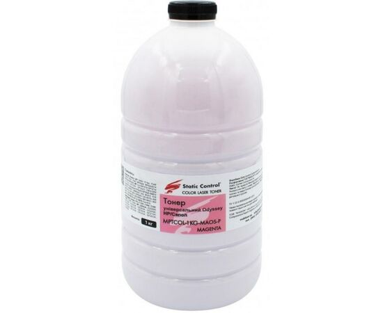Тонер HP CLJ universal 1кг, фасовка, magenta Static Control (MPTCOL-1KG-MAOS-P)