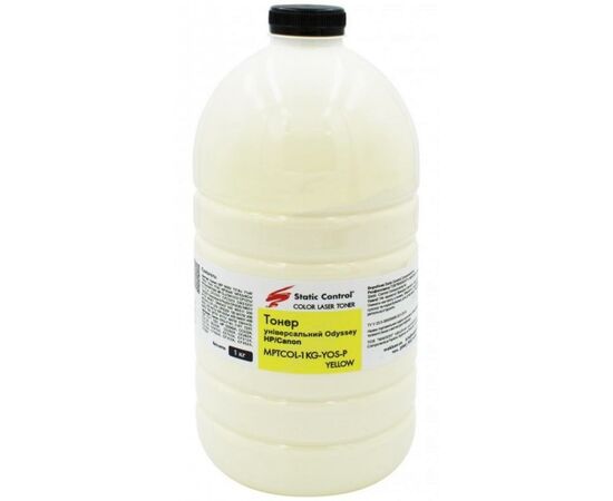 Тонер HP CLJ universal 1кг, фасовка, yellow Static Control (MPTCOL-1KG-YOS-P)