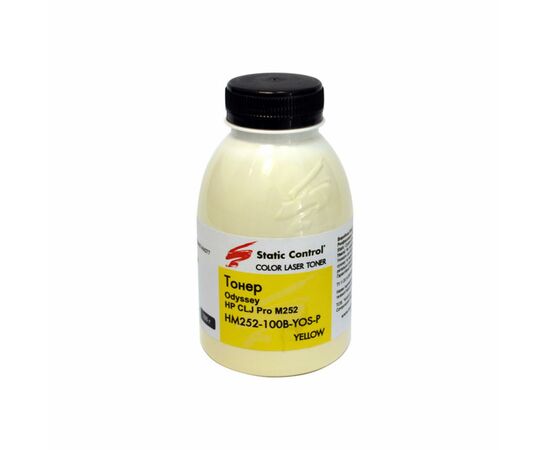 Тонер HP CLJ Pro M252 100г yellow (фасовка) Static Control (HM252-100B-YOS-P)