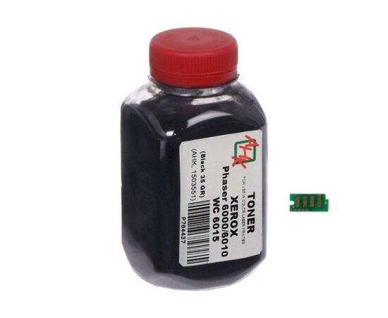 Тонер Xerox Phaser 6000/6010, 35г Black +chip AHK (1500251)
