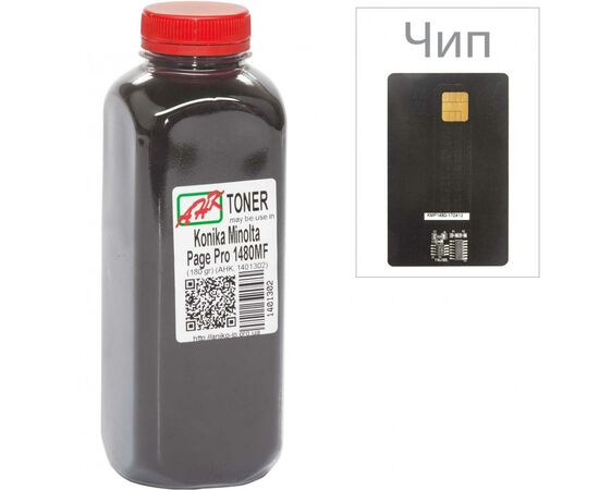 Тонер Konica Minolta PP1480MF, 180г Black+chip AHK (1401304)