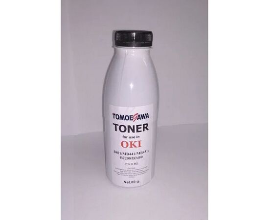 Тонер OKI B401/MB441/MB451; B2200/B2400, 80г Tomoegawa (TG-O-80)