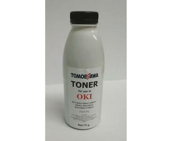 Тонер OKI B411/B431/MB461/MB471/MB491, 75г Tomoegawa (TG-O-75)