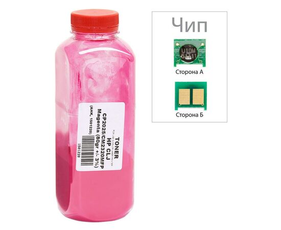 Тонер HP CLJ CP2025/CM2320, 80г Magenta +chip AHK (1501232)