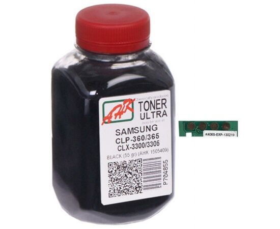 Тонер Samsung CLP-360/365/CLX-3300, 55г, 1.5K Black AHK (1505413)