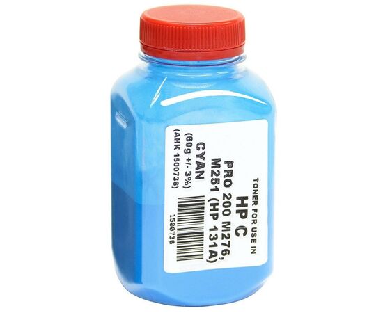 Тонер HP CLJ Pro 200/M251/M276n, 60г Cyan AHK (1500736)