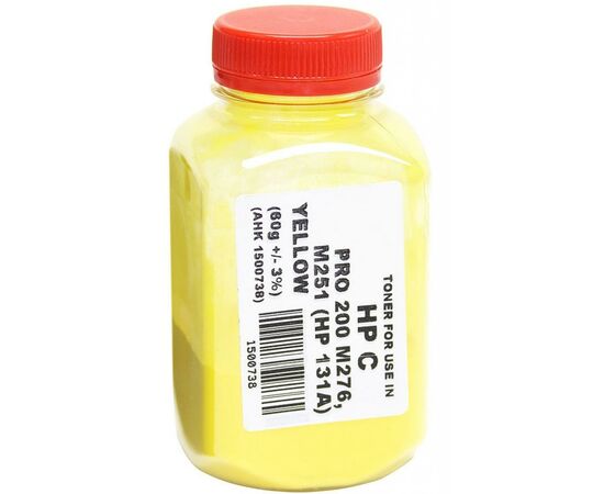 Тонер HP CLJ Pro 200/M251/M276n, 60г Yellow AHK (1500738)