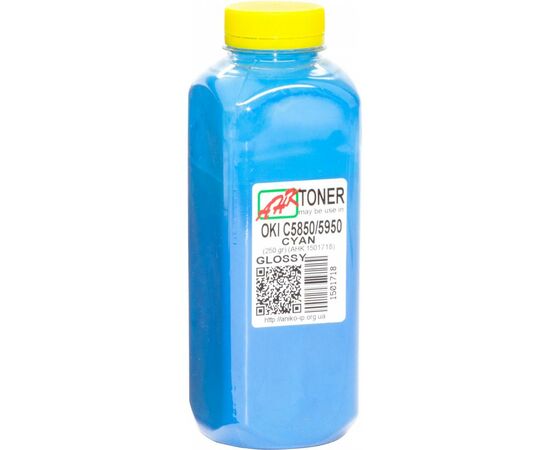 Тонер OKI C5850/5950, 250г Cyan Glossy AHK (1501718)