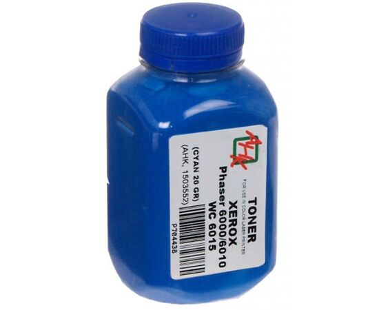 Тонер Xerox Ph6000/6010/WC6015, 20г Cyan AHK (1503552)