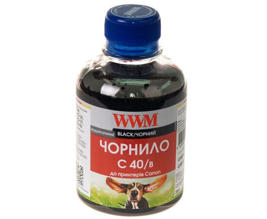 Чернила WWM CANON PG40/50/PGI5Bk, black (C40/B)