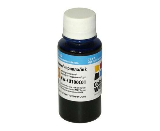Чернила ColorWay Epson L100/L200 Cyan (CW-EU100С01)