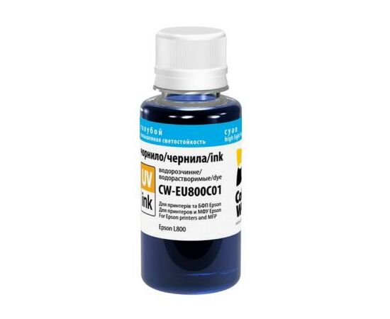 Чорнило ColorWay Epson L800 Cyan EU800C (CW-EU800C01)