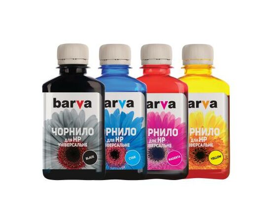 Чернила Barva HP Universal №3 B/C/M/Y 4х180г (HU3-180-MP)