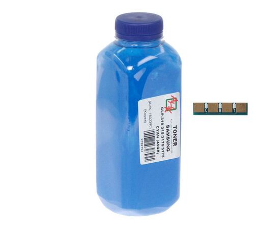Тонер Samsung CLP-310/315/3175, 45г Cyan + chip AHK (1502404)