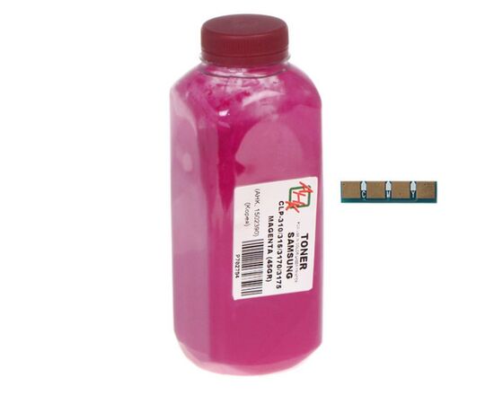 Тонер Samsung CLP-310/315/3175, 45г Magenta + chip AHK (1502406)