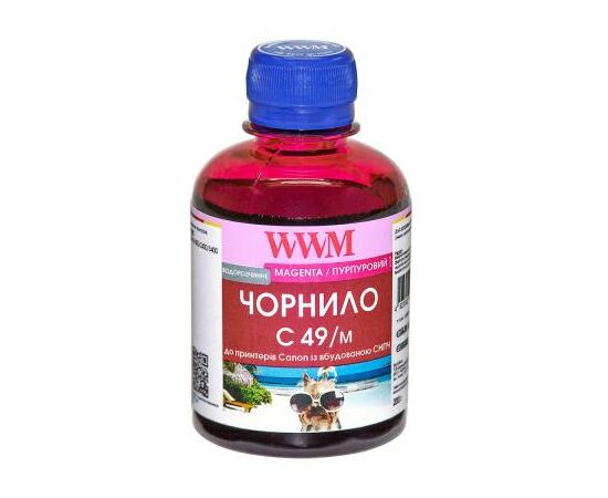 Чорнило WWM CANON GI-490 200г Magenta (C49/M)