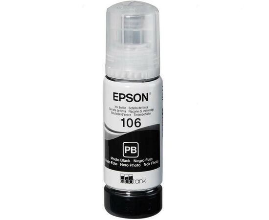 Контейнер с чернилами Epson 106 black (C13T00R140), изображение 3 Контейнер с чернилами Epson 106 black (C13T00R140), изображение 3