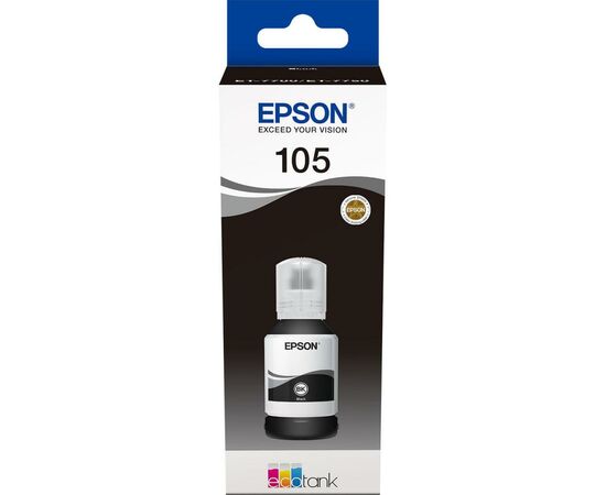Контейнер з чорнилом Epson 105 black pigmented (C13T00Q140)