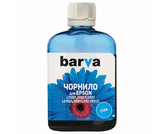 Чорнило Barva EPSON L1110/L3100 (103) 100мл CYAN (E103-691)