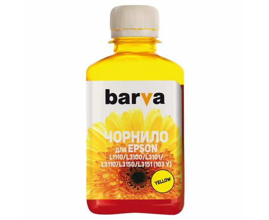 Чорнило Barva EPSON L1110/L3100 (103) 180мл YELLOW (E103-698)