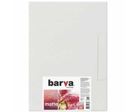 Фотобумага Barva A3 Everyday Matted 220г double-sided 60с (IP-BE220-296)