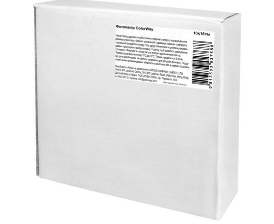 Фотобумага ColorWay 10x15 180г glossy OEM, 50л (PG1800504R_OEM)