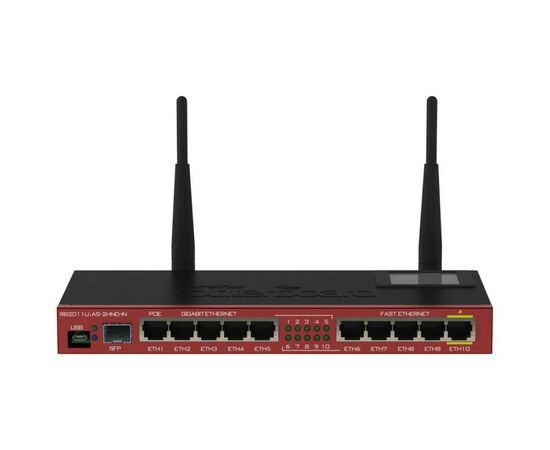 Маршрутизатор Mikrotik RB2011UiAS-2HnD-IN, изображение 2 Маршрутизатор Mikrotik RB2011UiAS-2HnD-IN, изображение 2