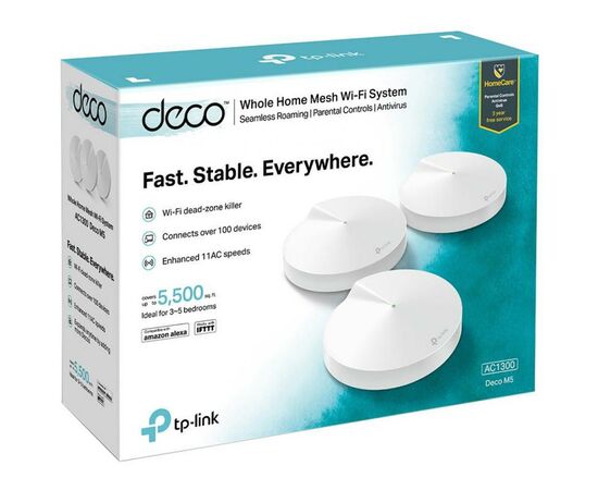 Точка доступу Wi-Fi TP-Link DECO-M5-3-PACK, зображення 4 Точка доступу Wi-Fi TP-Link DECO-M5-3-PACK, зображення 4
