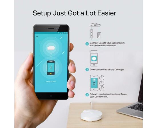 Точка доступу Wi-Fi TP-Link DECO-M5-3-PACK, зображення 5 Точка доступу Wi-Fi TP-Link DECO-M5-3-PACK, зображення 5