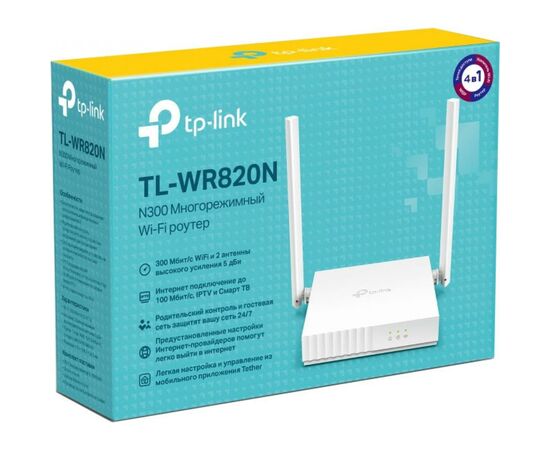 Маршрутизатор TP-Link TL-WR820N, зображення 4 Маршрутизатор TP-Link TL-WR820N, зображення 4
