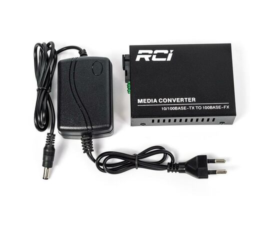 Медиаконвертер RCI 100M, 20km, SC, RJ45, Tx 1310nm, standart size metal case (RCI902W-FE-20-T), изображение 4 Медиаконвертер RCI 100M, 20km, SC, RJ45, Tx 1310nm, standart size metal case (RCI902W-FE-20-T), изображение 4