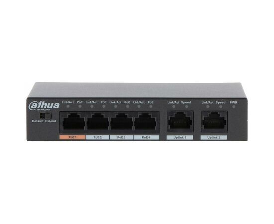 Коммутатор сетевой Dahua DH-PFS3006-4ET-60, изображение 3 Коммутатор сетевой Dahua DH-PFS3006-4ET-60, изображение 3
